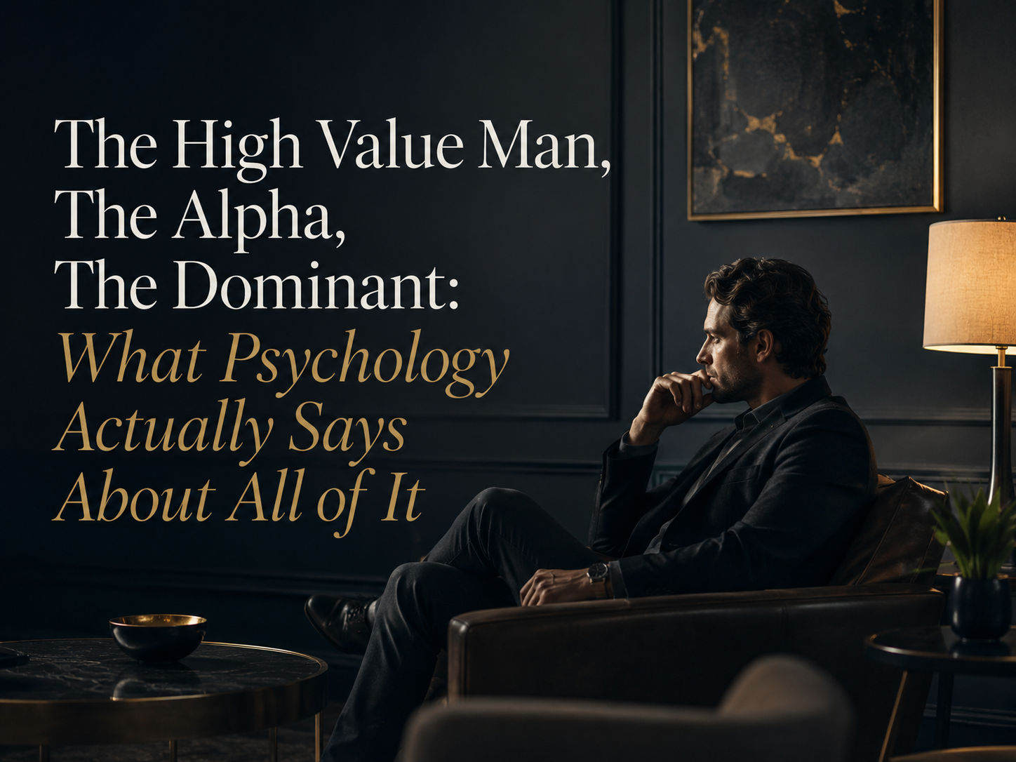 The High Value Man, The Alpha, The Dominant: What Psychology Actually Says About All of It